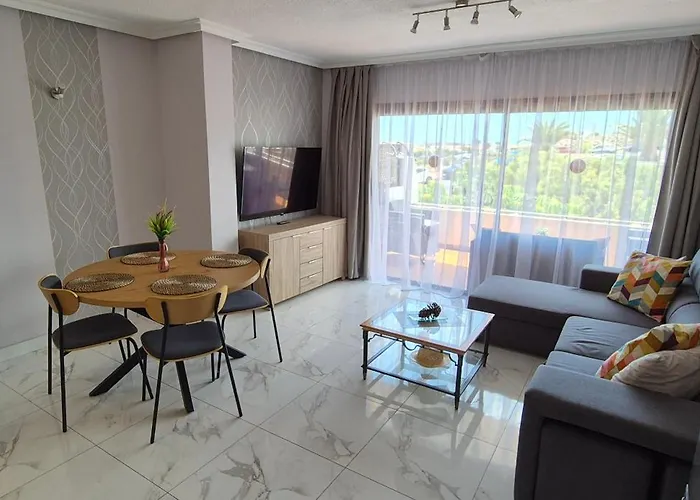 Modern In Golf Del Sur, Ac237, Tempered Pool And Ocean View Apartament